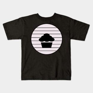 Cupcake Silhouette Kids T-Shirt